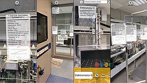 Augmentes Reality Einblendungen an Anlage