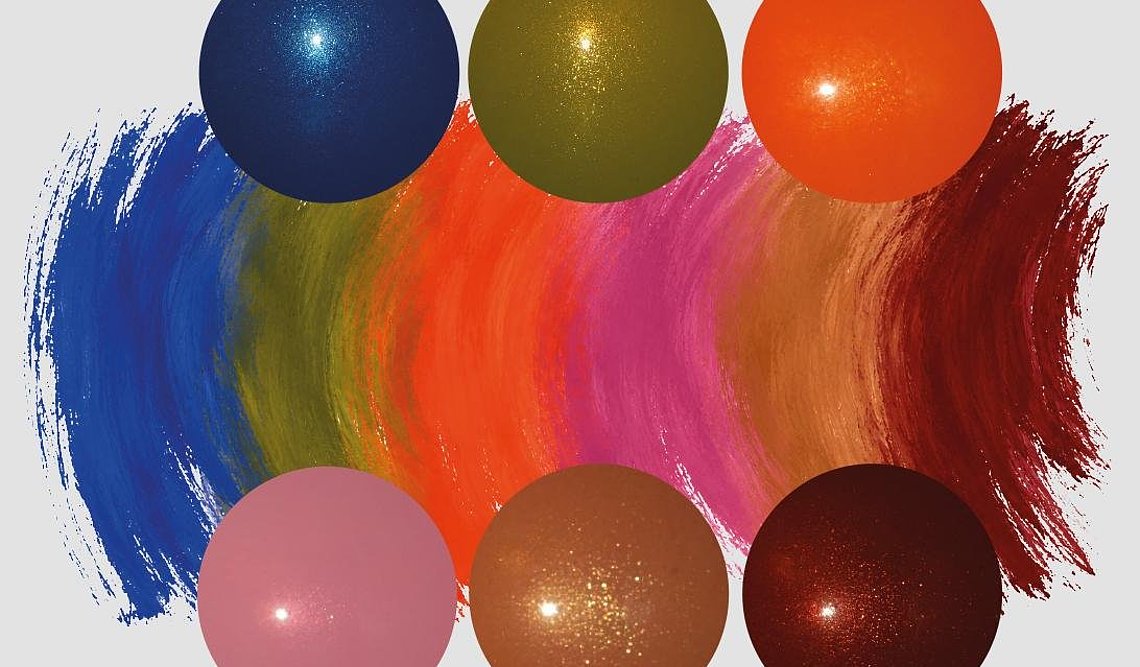 Musterplatten mit Trendfarben 2027 von Rowa Masterbatch
