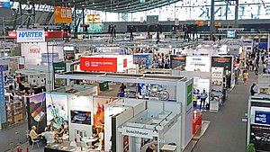 Blick in die Halle 1 der SurfaceTechnology Germany