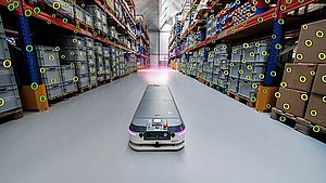 ABB-AMR in Lager unterwegs