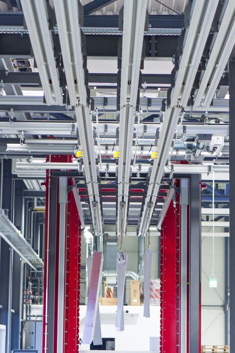 ASF conveyor system in Afotek wet painting pilot plant
