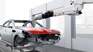 Lackzerstäubers besprüht Karosserie