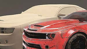 Fahrzeug mit fotorealistischer Oberfläche