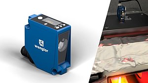 Wenglor ToF-Sensor mit blauem Laser
