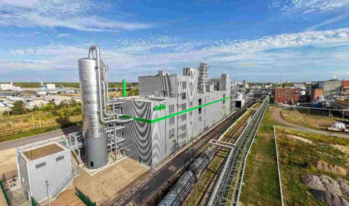 Produktionsanlage von Verbio im Chemiepark Bitterfeld-Wolfen für biobasierte Chemikalien