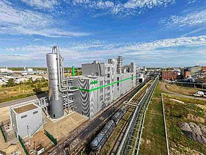 Produktionsanlage von Verbio im Chemiepark Bitterfeld-Wolfen für biobasierte Chemikalien