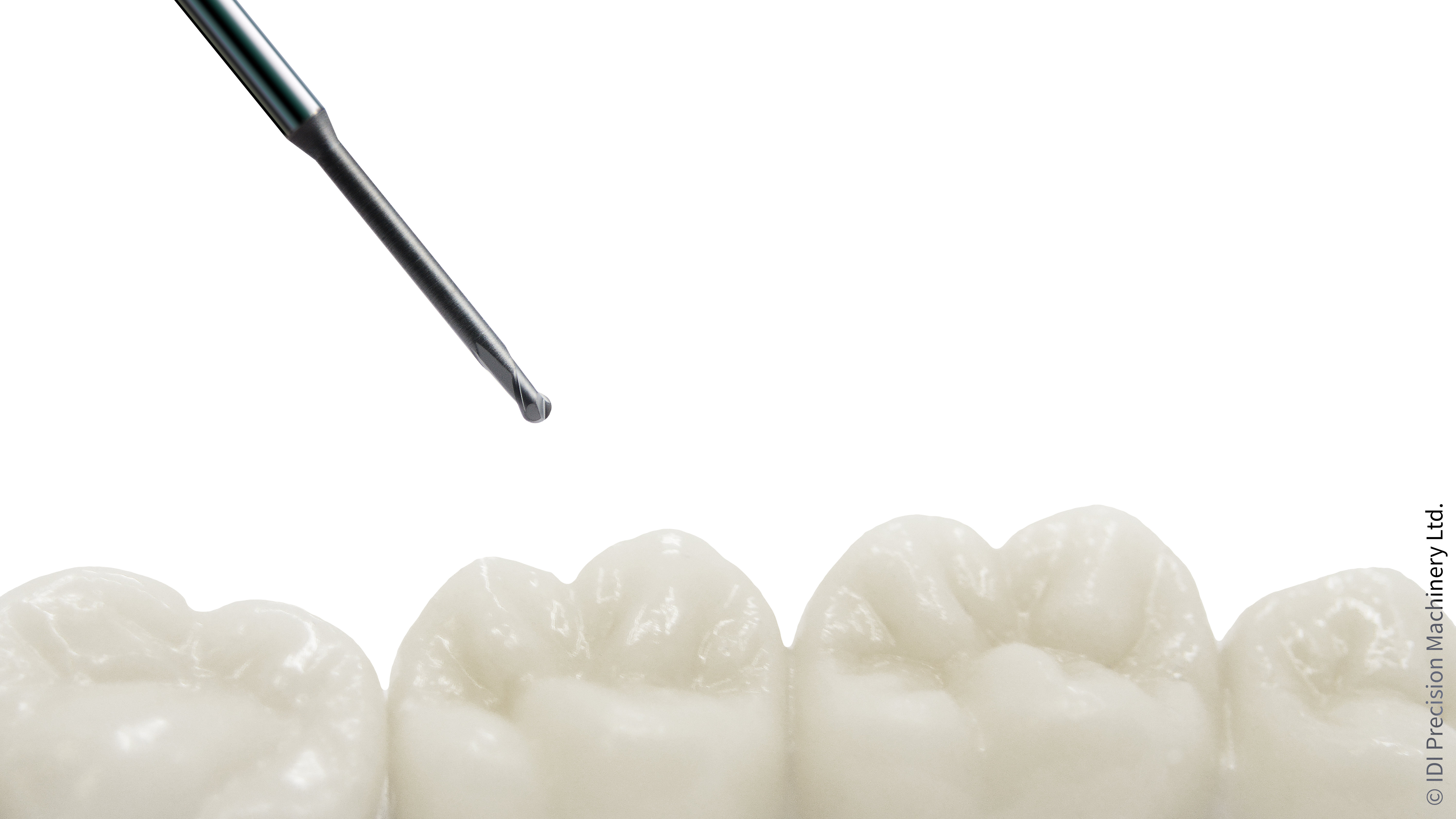 Processing zirconium oxide blanks for the production of dental prostheses: The material is very abrasive, which causes tools to wear quickly.