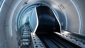 Passagierkapsel des Hyperloop