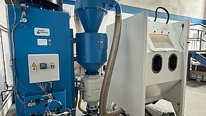 Druckluftstrahlkabine Vulkan Inox