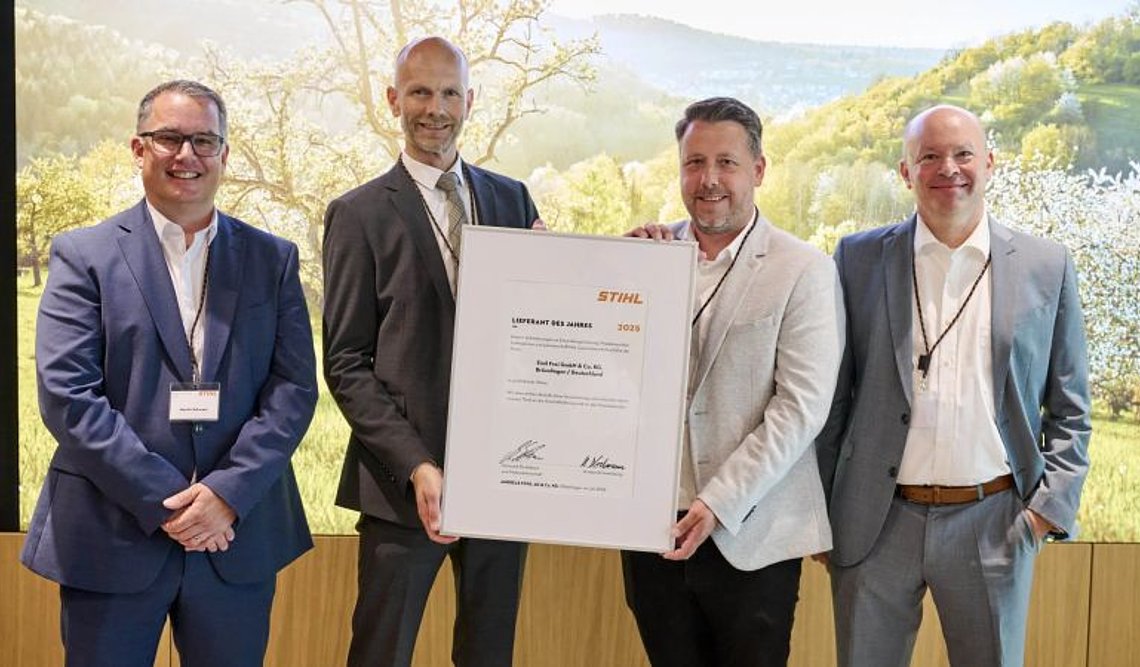 Freilacke wird als Top-Lieferant von Stihl ausgezeichnet