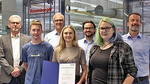 Ehrung Absolventin Oberflächenbeschichter