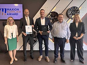 Supplier of the Year award for FreiLacke from Maxion Wheels