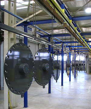 Foto Pulverbeschichtungsanlage Ebbinghaus