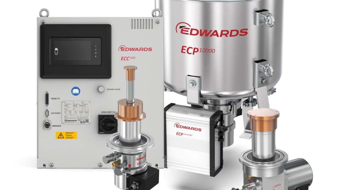 Edwards Vacuum's cryogenic portfolio includes helium compressors, cold heads, cryopumps, and cryopanels, as well as integrated cooling and vacuum systems.