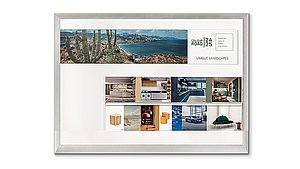 Farbcollage „Unique Landscapes“ der Renolit-Geschäftseinheit Interior Surfaces