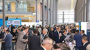 Blick in das Kongresszentrum Leipzig auf den ZVO Oberflächentagen 2022