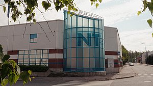 Gebäude Nordtreat in Finnland