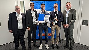 Preisverleihung an Manuel Jilg, Philip Stephan und Hans-Jürgen Koch