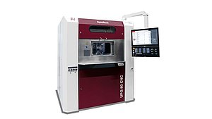 Das Ultrapräzisions-Schleifzentrum von Optotech basiert auf einer hydrostatischen Grundmaschine von Hyprostatik Schönfeld