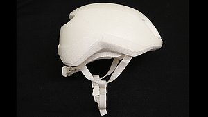 Recyclingfähiger bio-basierter Monomaterial-Fahrradhelm