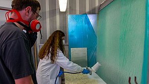 Schüler bei Plantag in Detmold