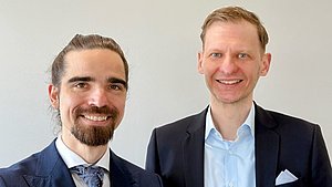 Friedrich P. Witek (links) und Dr. Marcel Schulze sind bei Sentech jetzt CEOs neben Dr. Albrecht Krüger. 
