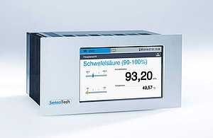 Foto des Displays des Controllers mit Grenzwertanzeige