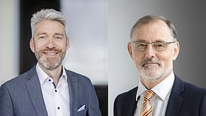 Die neue Doppelspitze des Fraunhofer-Allianz Energie: Prof. Dr.-Ing. Christian Doetsch (re) und Prof. Dr. Andreas Bett(li)