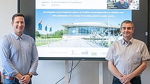 Franz Krümmling und Prof. Andreas Bund