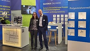 Messestand von Saxonia Galvanik