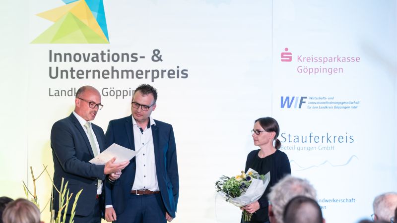 Schlötter erhält Innovations- und Unternehmerpreis der Kreissparkasse Göppingen 
