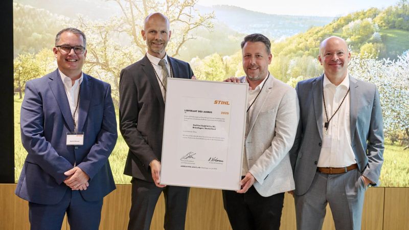 Freilacke wird als Top-Lieferant von Stihl ausgezeichnet