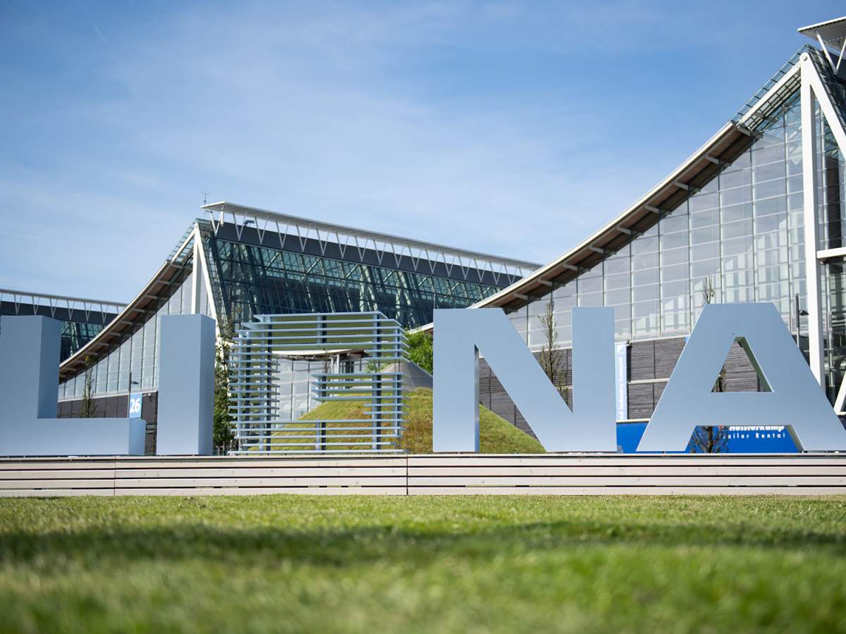 Messegelände der Ligna in Hannover mit Hallen und Ausstellungsflächen
