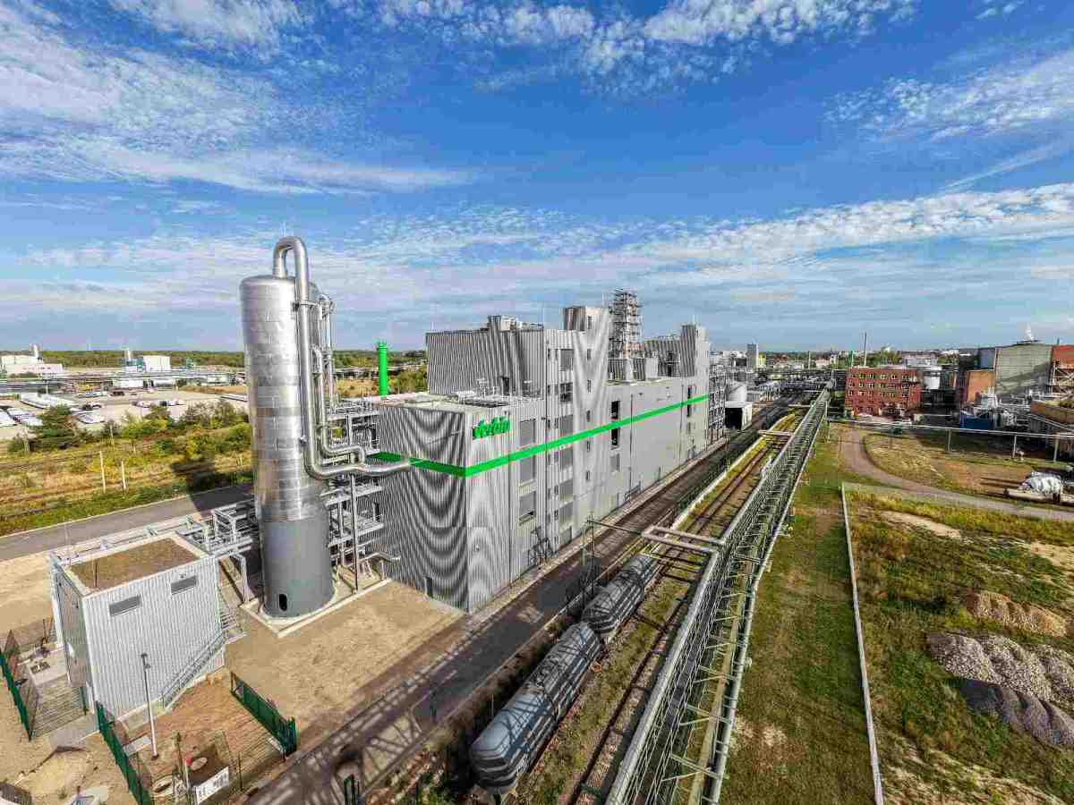 Produktionsanlage von Verbio im Chemiepark Bitterfeld-Wolfen für biobasierte Chemikalien